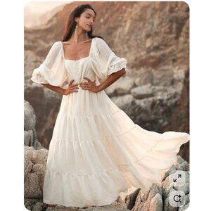 NWT Joyfolie Carabel Dress Ecru